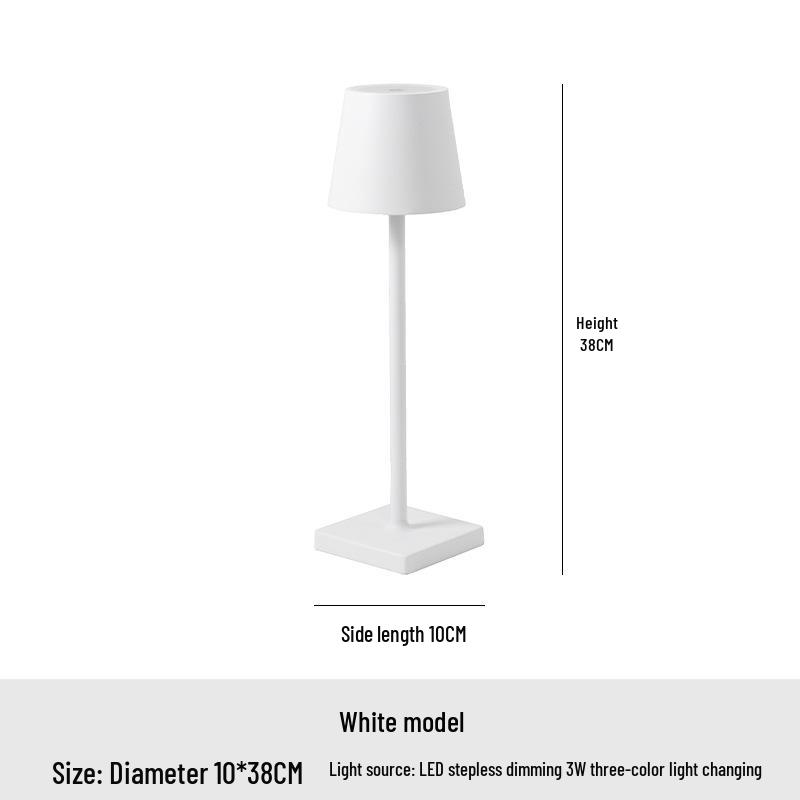 All-Aluminum USB Charging Touch Table Lamp - Modern Minimalist Night Light