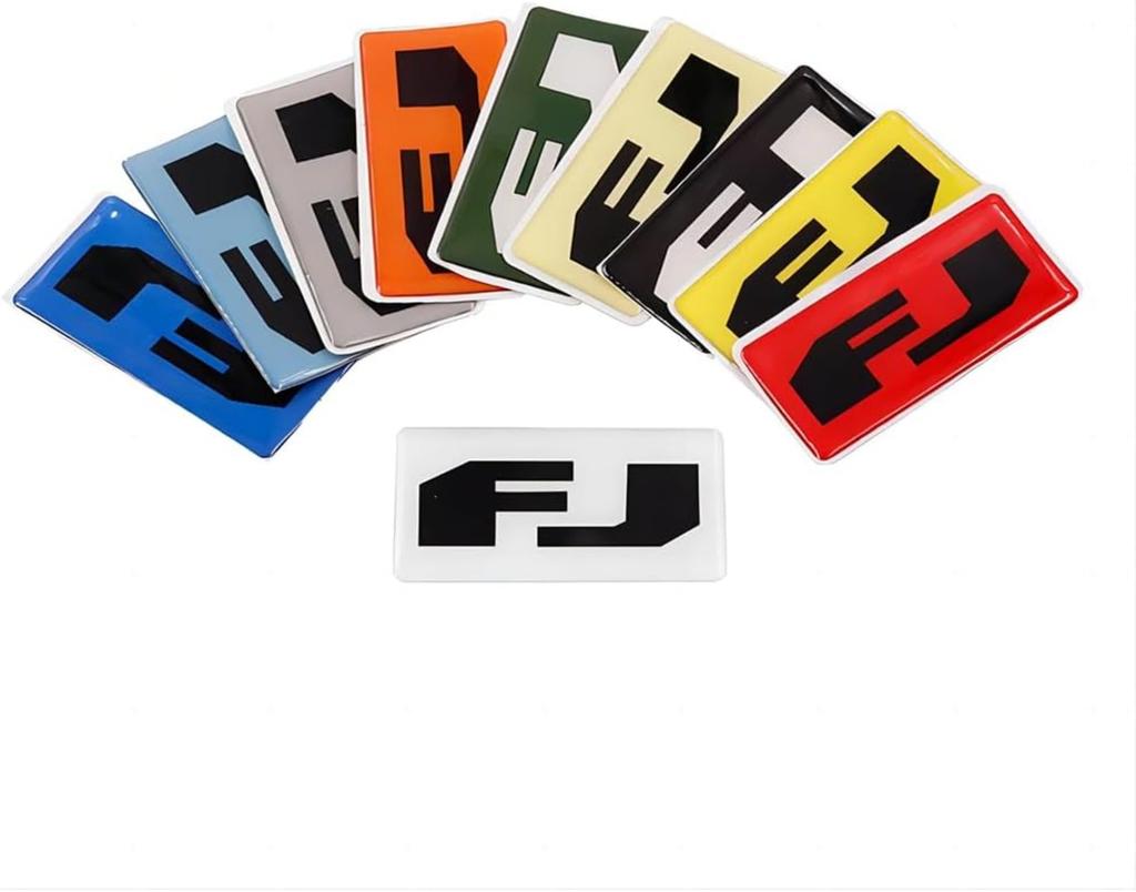 MUMAREN 2007-2021 FJ Logo Gear Panel Sticker Center Console Gear Shift Panel Cover Decoration