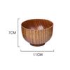 Wooden Bowl Japanese Style Wood Rice Soup Bowl Salad Bowl Food Container Large Small Bowl for Kids Tableware Wooden Utensils