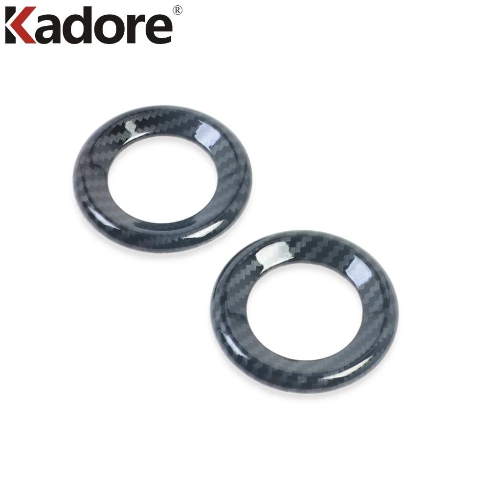 For Honda CRV CR-V 2017 2018    Carbon Fiber Car Front Inner Door Speaker Ring Cover Trim Interior Accessorie