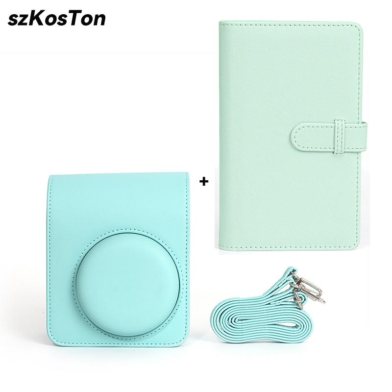 For Instax Mini 11 Camera Case PU Leather Soft Protective Case Trave Bag for Fujifilm Film Camera Bag with Shoulder Strap
