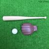 1Set Baseball Bat Glove Model Mini Baseball Bat Model Toy Dollhouse Mini Outdoor Scene Accessory