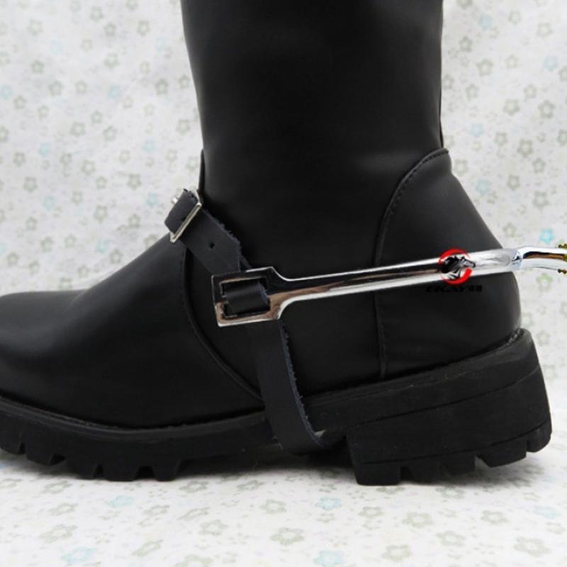 Zincs Alloys Horse Spur Horse Boot Spur Replacement Western Cowboy Horse Spur with Copper Gears for Equestrians Training