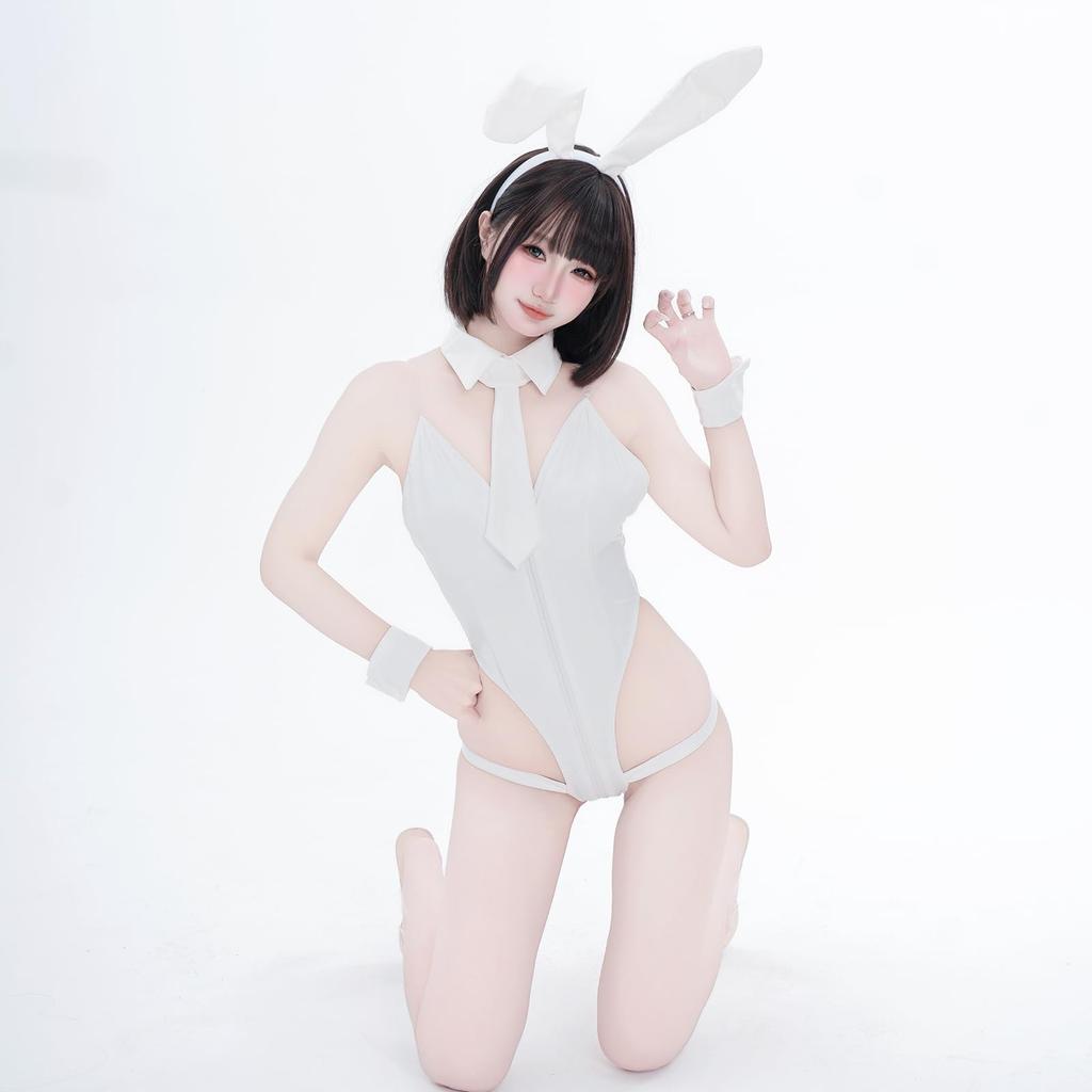 Bunny Girl Sexy Cosplay Reverse Bunny Leotard Rabbit Bunny Little Devil PU Leather Moe Erotic Erotic Underwear Bodyco SM PU Leather Training Cute