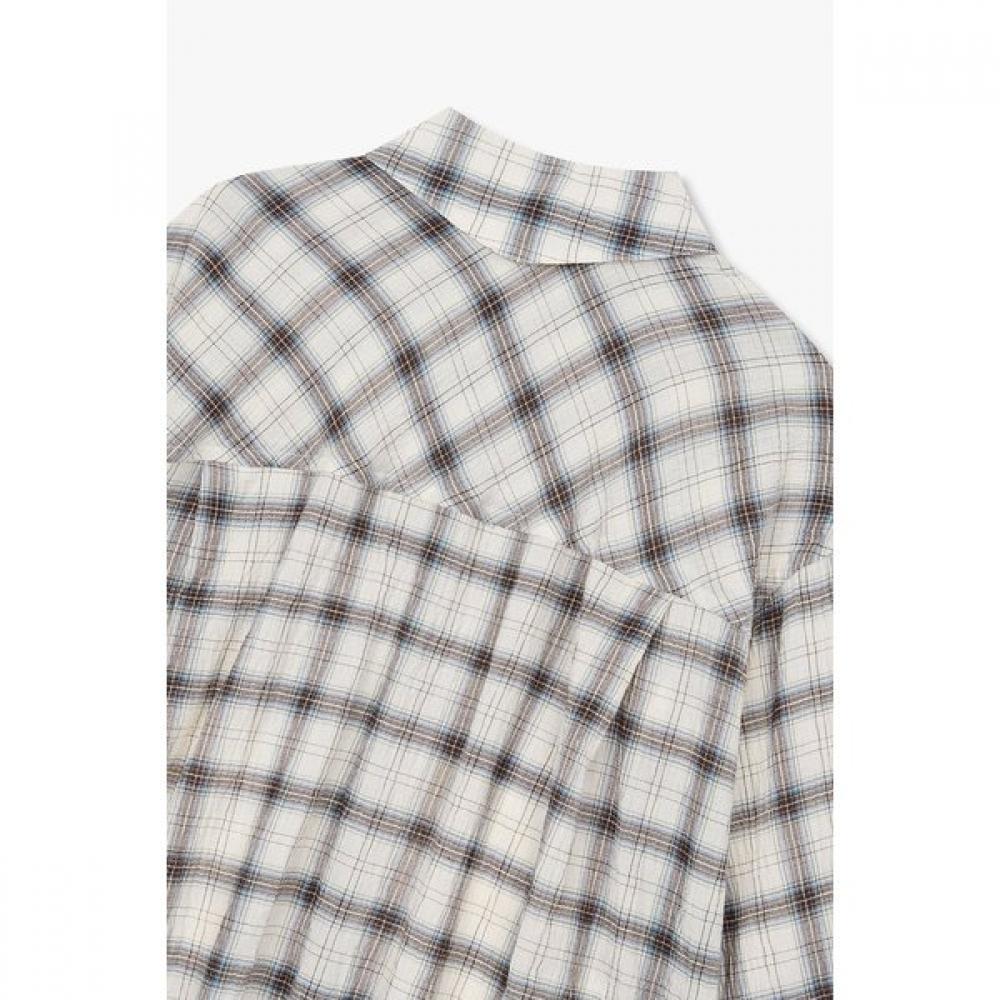 STUDIO TOMBOY Check Pattern Crop Shirt 9176221982