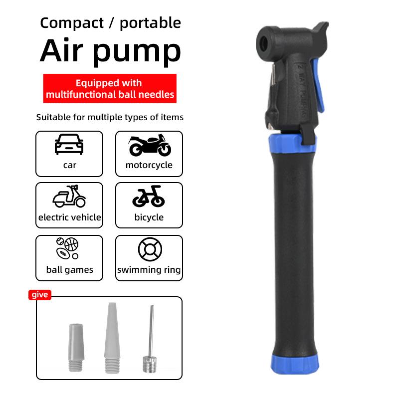 Mini Bicycle Pump High-pressure Portable Mini Mountain Bike Hand Air Pump Bicycle Tire Inflator Bicycle Accessories