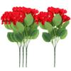 4pcs Silk Clothchinese Crabapple Bunches Arrangement Flower Bunches for Vase Artificial Crabapple Flowers