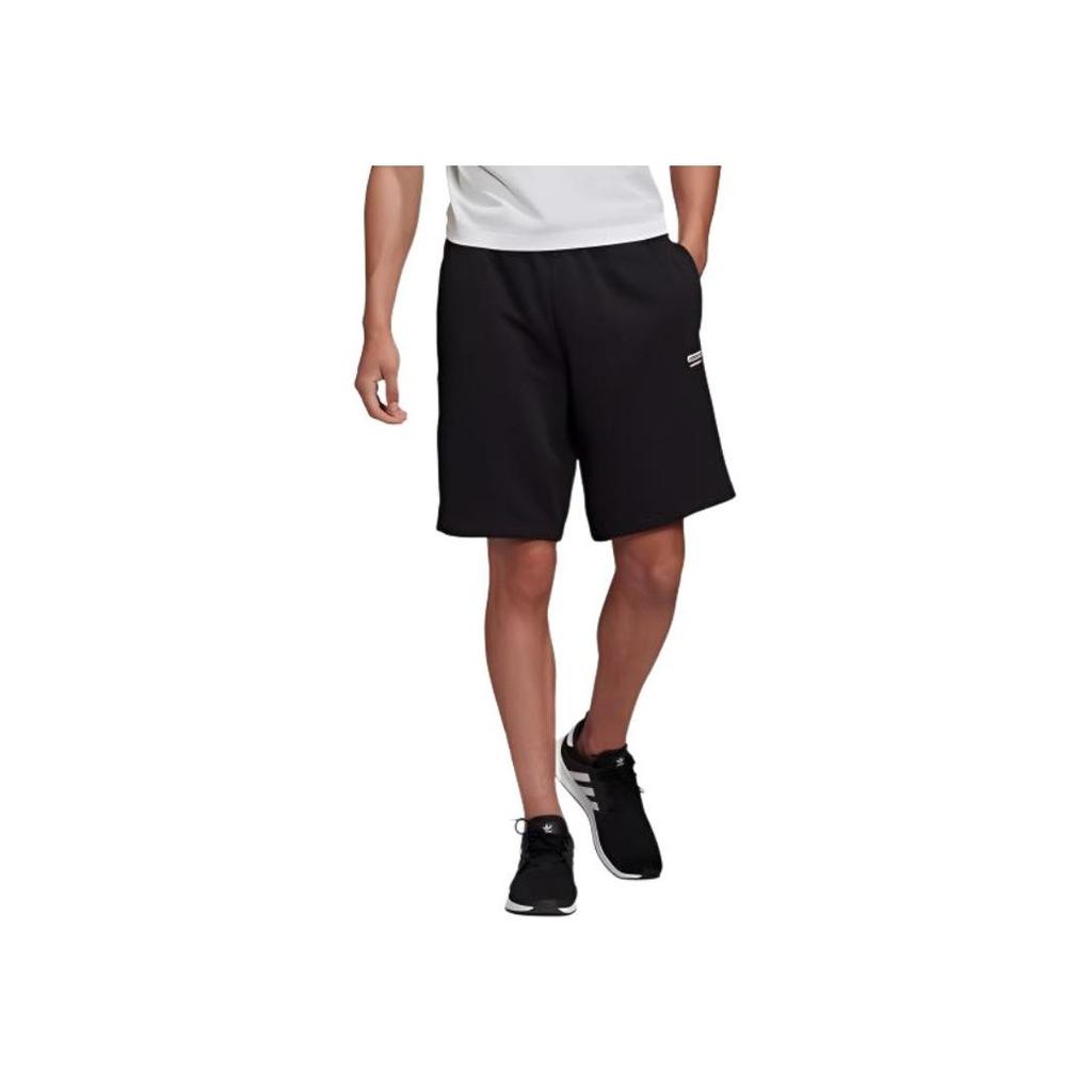 Adidas Originals Trébol Color Sólido Pantalones Cortos Casuales Hombre Parte Inferior Negro FM2263