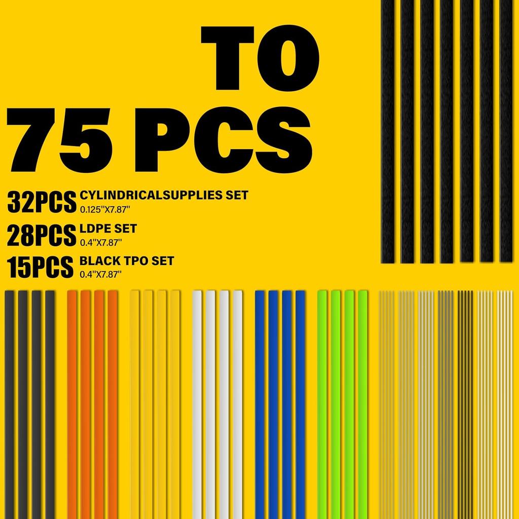 110V-100W Deluxe Plastic Welder, Plastic Welding Repair Iron Kit for Car Bumper Dashboard Kayak Canoe Tank Repairs