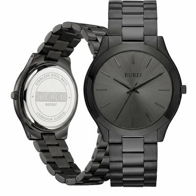 Men’s Analog Quartz Waterproof Black Wristwatch Business Casual Stylish Gentleman