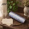 Dot Pencil Pouch Floral Canvas Case, Vintage Polka Pen Pouch, Texture Bag Large Capacity Stationery for Students, Office School Supplies Fabric