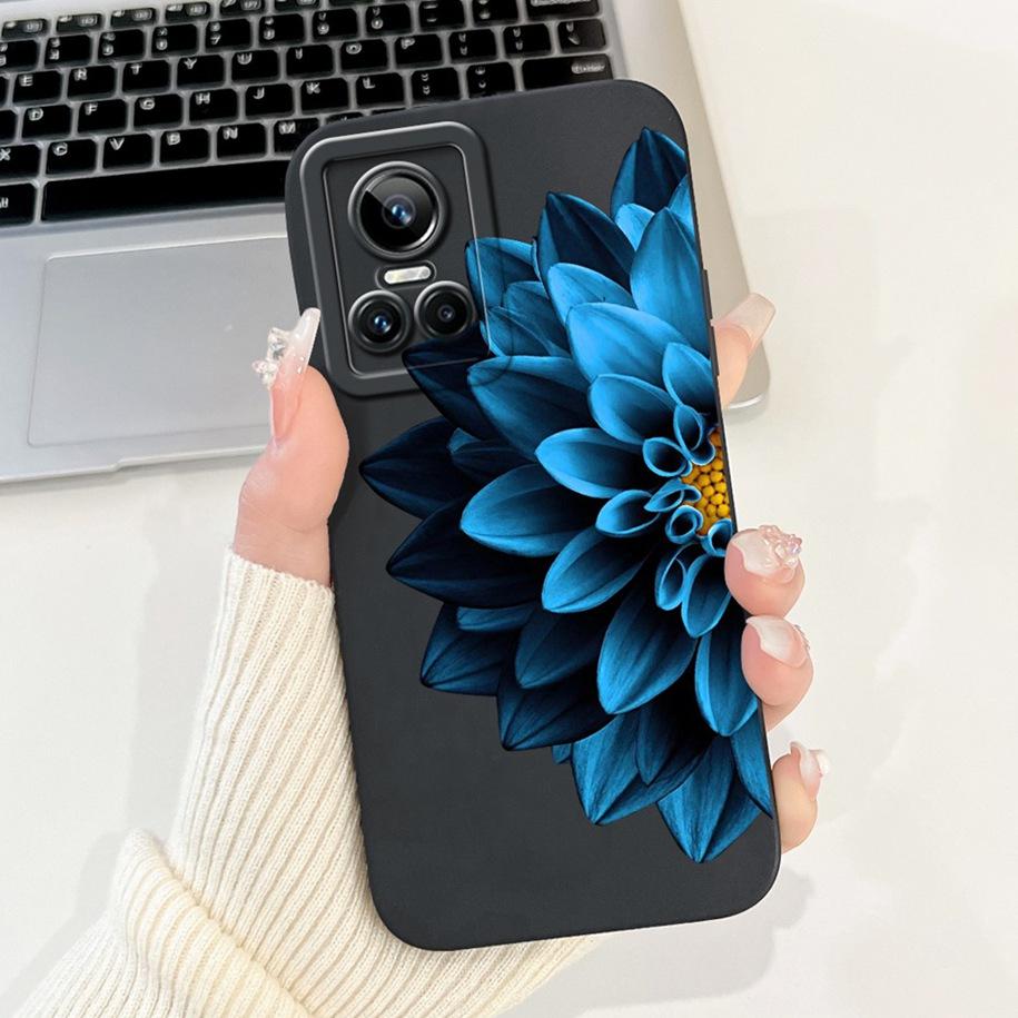 For Realme GT Neo 3 5G Case New Fashion Flower Shockproof Silicone Soft TPU Matte Cover For Realme GT Neo3 80W GTNeo3 Phone Bags