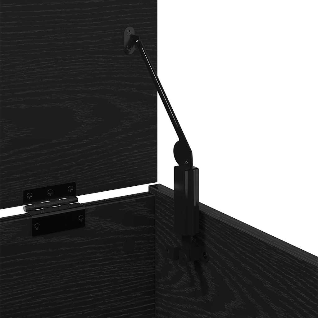 Storage Box Black Oak Look 84 x 42 x 46 cm
