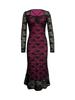Temperament Sexy Women's Slim Lace Patchwork Hip-Hugging Long Dress - Spring 2026 Collection