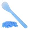 100KS Špachtle na obličejovou masku Kosmetická maska Aplikace DIY Plastová lžička na masku Tyčinka ŠpachtleModrá