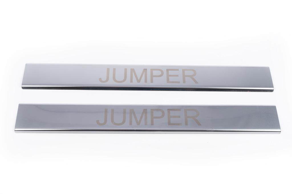 Door Sill Trims Carmos (2 Pcs, Stainless Steel) for Citroen Jumper 2007-2025