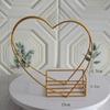 Metal Flower Basket Love Flower Stand Portable Flower Basket Flower Box Flower Round Square Wrought Iron Flower Stand Golden Geometry