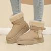 Fashion Winter Women's Casual Comfortable Snow Boots Velvet Cotton Waterproof Minimalist Short Boots Fashionable Warm Women Boots 6326