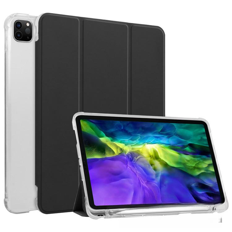 For IPad 10.2inch Pen Slot Protective Case 10.9inch Airbag Anti-Drop Air45 Pro11 Transparent