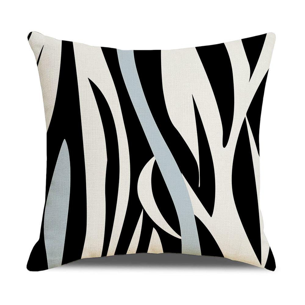 Modern Simple Nordic Ins Style Linen Pillow Case Sofa Pillow Case Home Supplies Contrast Color Pillow Case