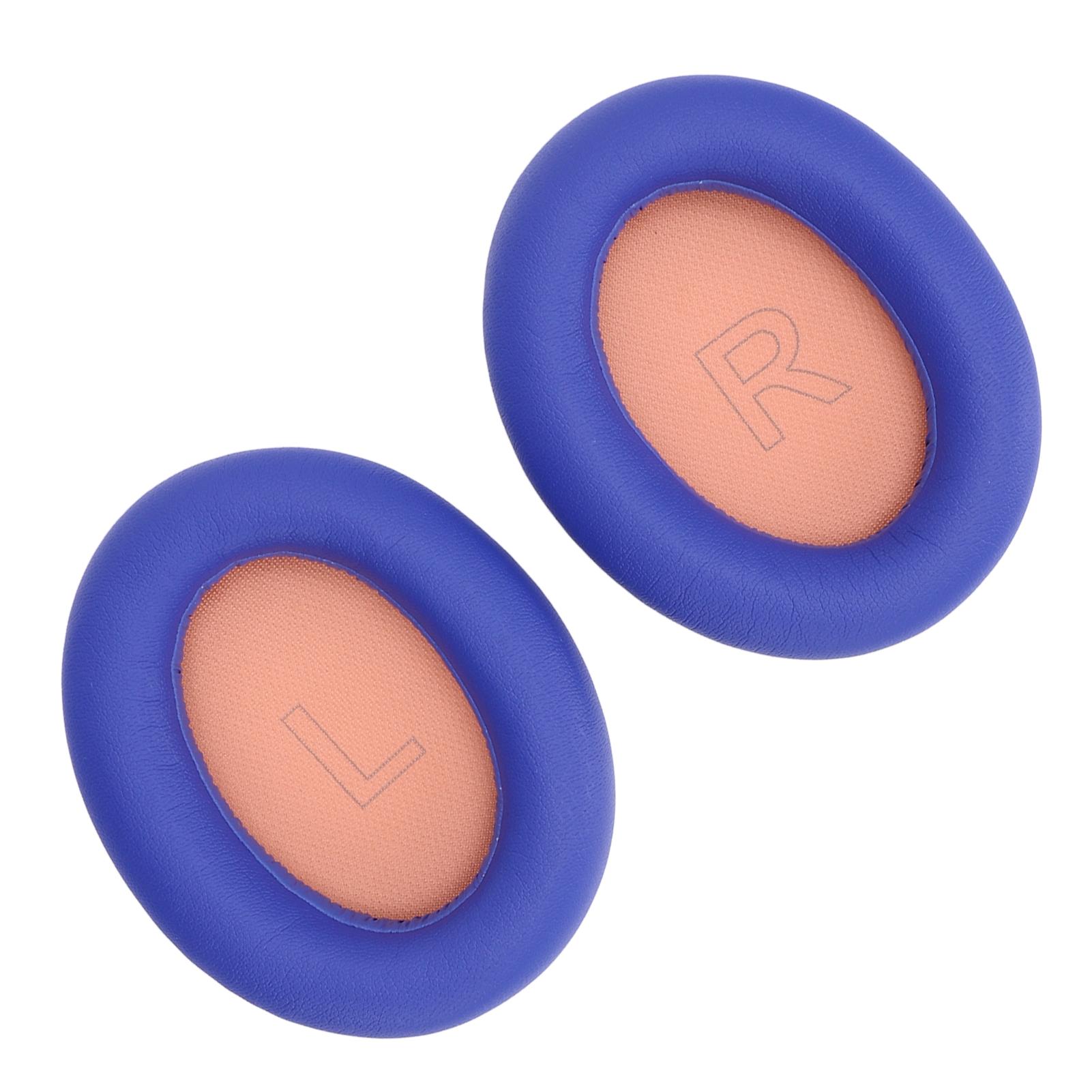 

2pcs Headphone Ear Pad Protein Leather High Density Noise Isolation Memory Foam Comfortable Ear