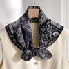 Cashew Flower Small Square Scarf Silk Scarf Women's New Scarf Women's Spring and Summer High-end Tie Neck Accessories Neck Strap Decoration