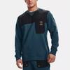 Under Armour Rival Training Color Block Crew Sweatshirt Men Sweatshirt Blue 1366405-413