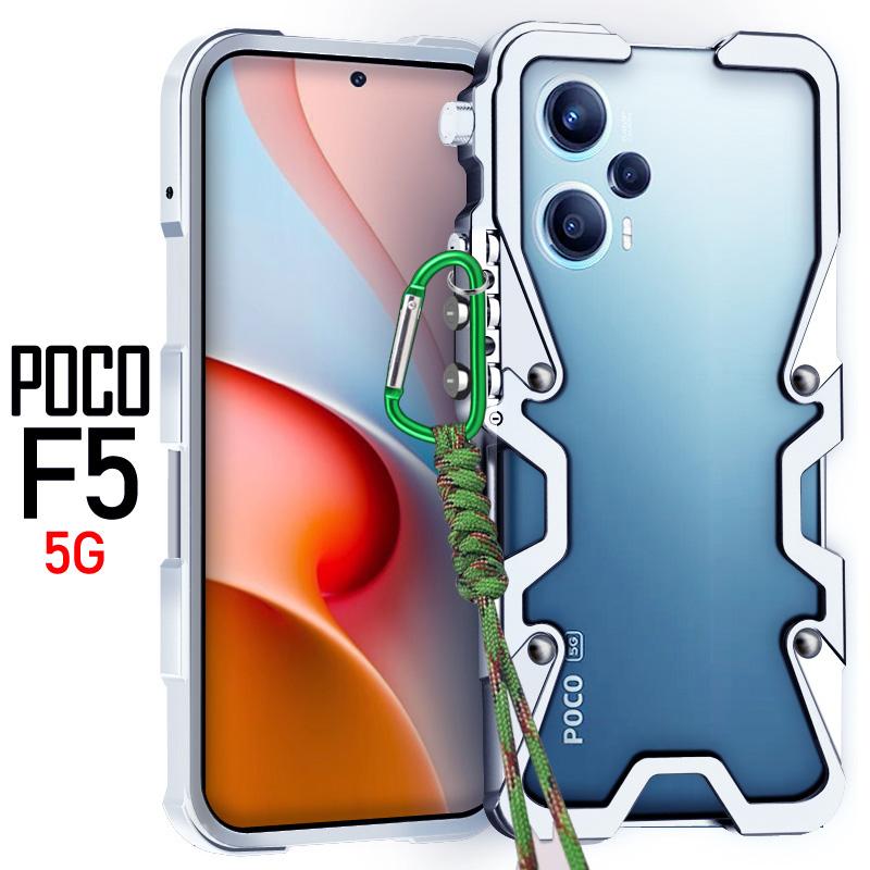 Luxury Sports Metal Aluminum Bumper Armor Case for Xiaomi Poco X7 X6 X5 F7 F6 F5 M6 Pro F7 Pro Ultra X6 Neo Shockproof Back Case