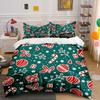 Festive Holiday Charm Bedding Sets Duvet Cover Sets Duvet Covers Pillowcases(1*Duvet Cover 2*Pillowcases Without Duvet Insert)