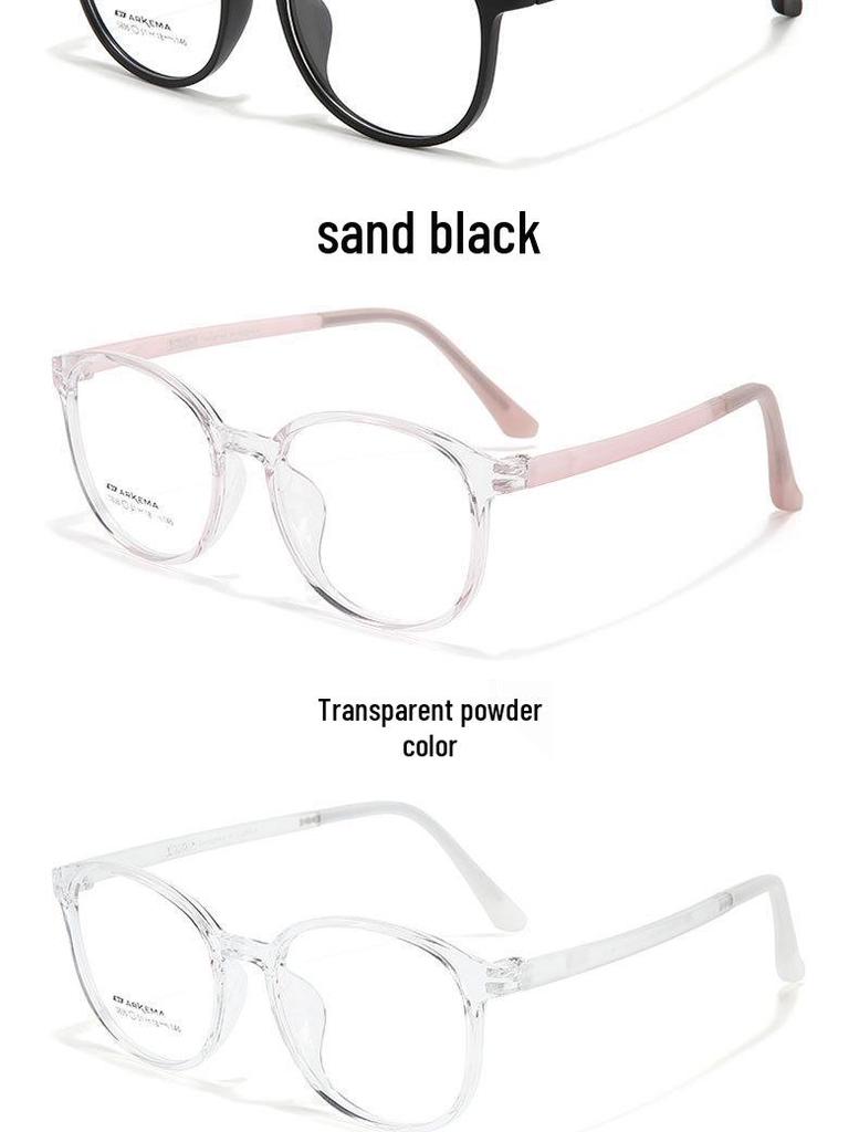 New Youth TR90 Round Myopia Glasses Frame - High-End Feel, Multiple Colors Available