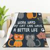 Brown Rust Color Printed Blanket for Sofa Bed Travel Camping Living Room Office Conditioning Blanket for All Seasons Gifts