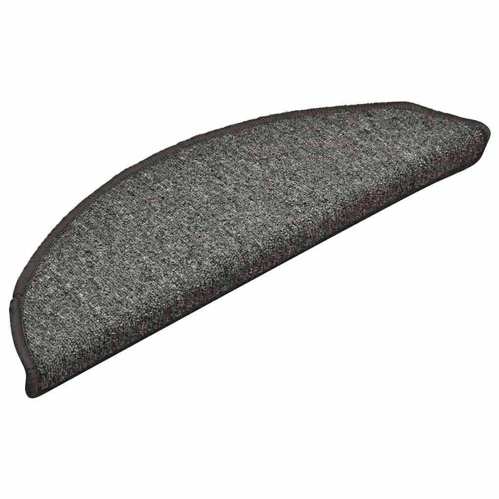 Stair Mats 30 Pcs. Dark Grey 56X17X3 Cm