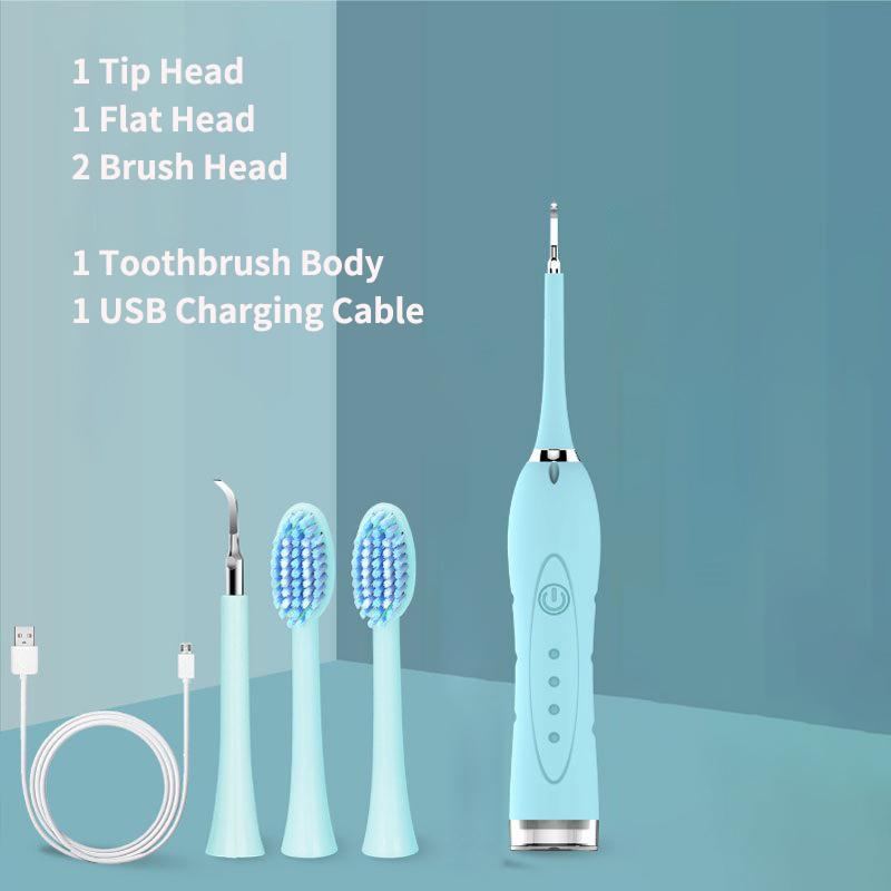 Electric Sonic Toothbrush Dental Teeth Cleaner 4 Modes Dental Scaler Calculus Tartar Remover Stone Removal for Tooth Whitening