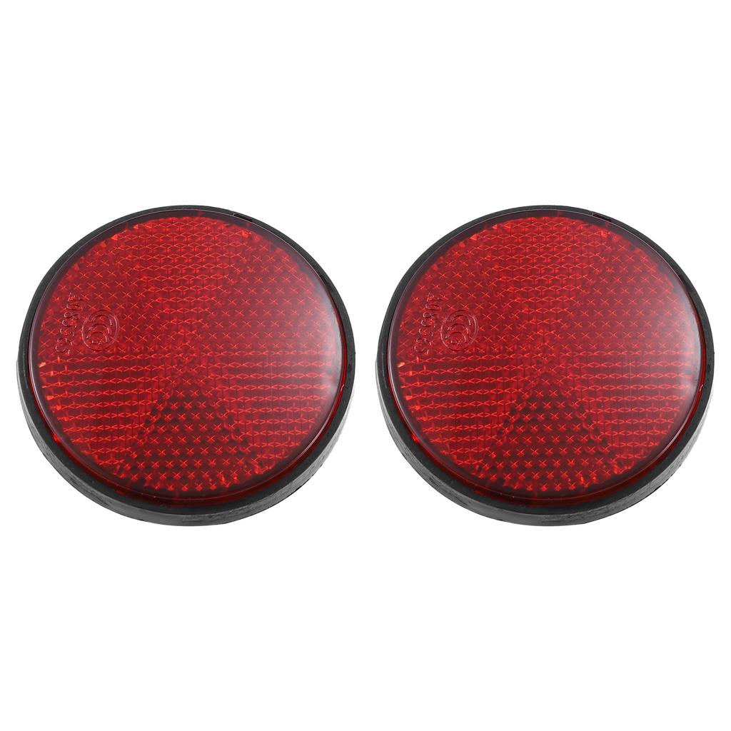 Motoforti 2-8 Sztuk Okrągłe Samoprzylepne Bezpieczeństwa Szprychy Odbijające Samoprzylepny Odbłyśnik do Motocykla Roweru Roweru Średnica 56 mm