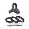 Men's Four-Piece Anti-Ejaculation Ring Set for Couples