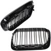 BMW 3 E36 96-00 grilles between the headlights (kidneys) left + right set BLACK GLOSSY DOUBLE BAR