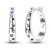 Original 925 Sterling Silver Earrings Simple Versatile Big Circle Hoop Earrings For Women Wedding Engagement Birthday Gift