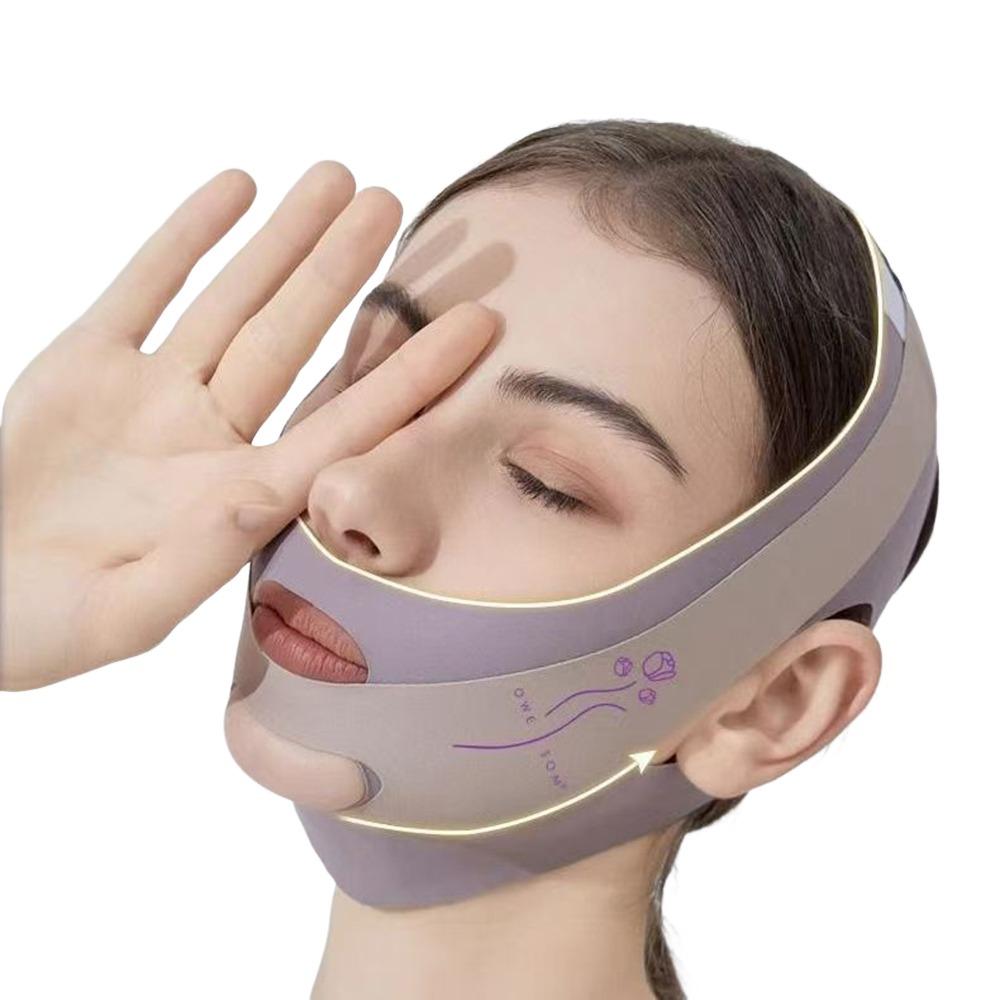 Adjustable Face Lifting Tightening Belt V Shaped Chin Up Mask V Line Shaping Mask  for Woman