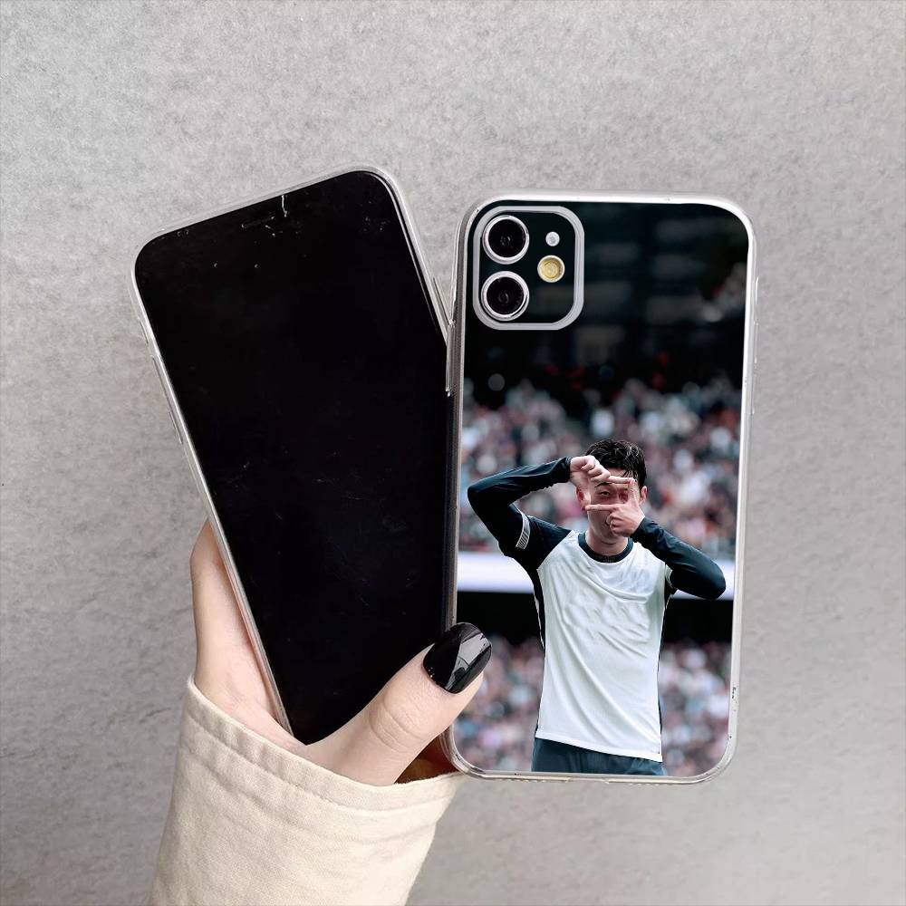 Heung Min Son KR Sports Star Phone Case For iPhone17,16,15,14,13,12,11 Plus,Pro Max Soft Transparent Cover