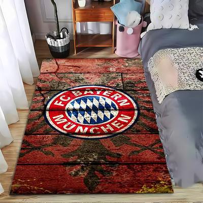 Bayern Munich Logo Carpet Designed Floor Mat, Suitable As a Non-slip Mat for the Living Room or Bedroom Sofa