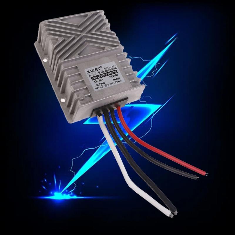 Heavy uty Step own Voltage Regulator Convert 48V/36V to 12V IP68 Waterproof C Converter for Car s and Trucks