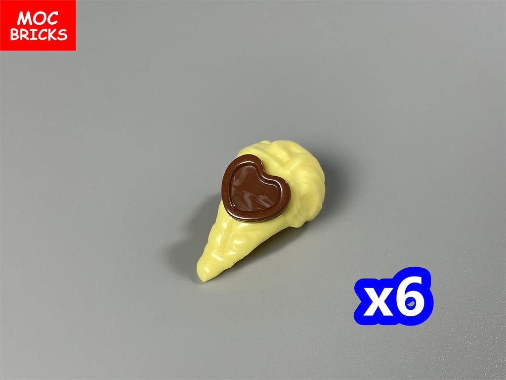 MOC Blocks Female Girl Ponytail Hairs Accessories Bow Assembled Particles Construction Bricks Children's Playthings Plastic Material Dolls