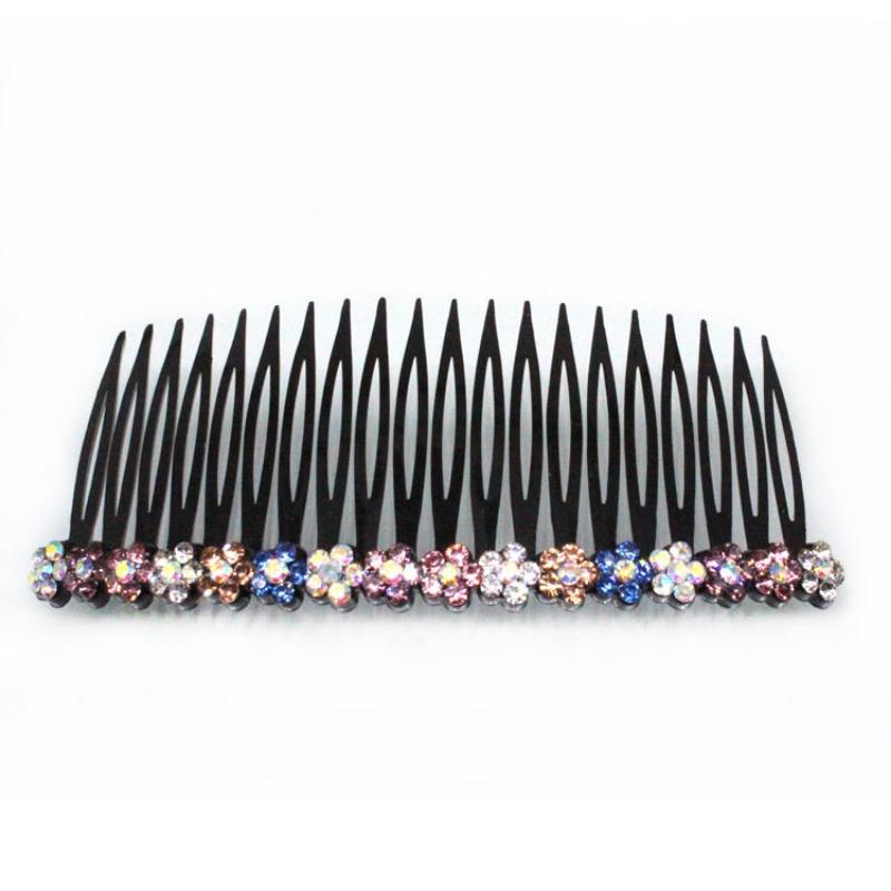 Plum Blossom Hair Comb Korean Style Fashion Hair Bun Head Insert Comb Plastic Simple Versatile Hairpin Female Accessories