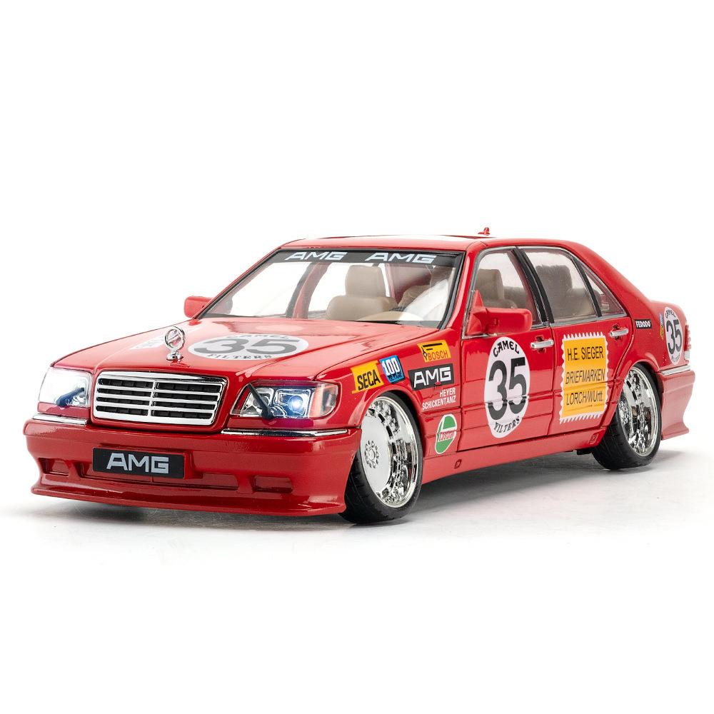 

Модель 1/24 Mercedes Benz S W140 320SEL Модифицированная Версия Сплав Гоночный Автомобиль Литая Модель Коллекция Декоративный Подарок Мальчики красный