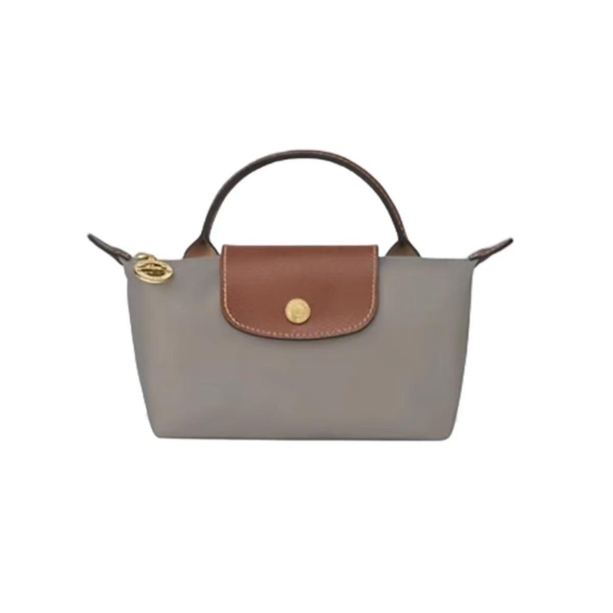 Schoolbag Toepasbaar op Longxiang minitas schouderband leer transformatie crossbody dumplingtas klein gratis ponsgat gesp hangtasband No Punching brown