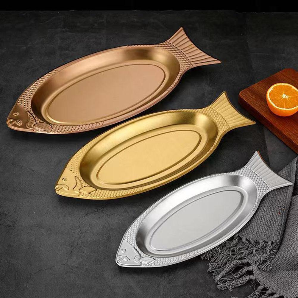 

Аксессуар для рыбного ассорти, посуда, прочный, термостойкий золотой