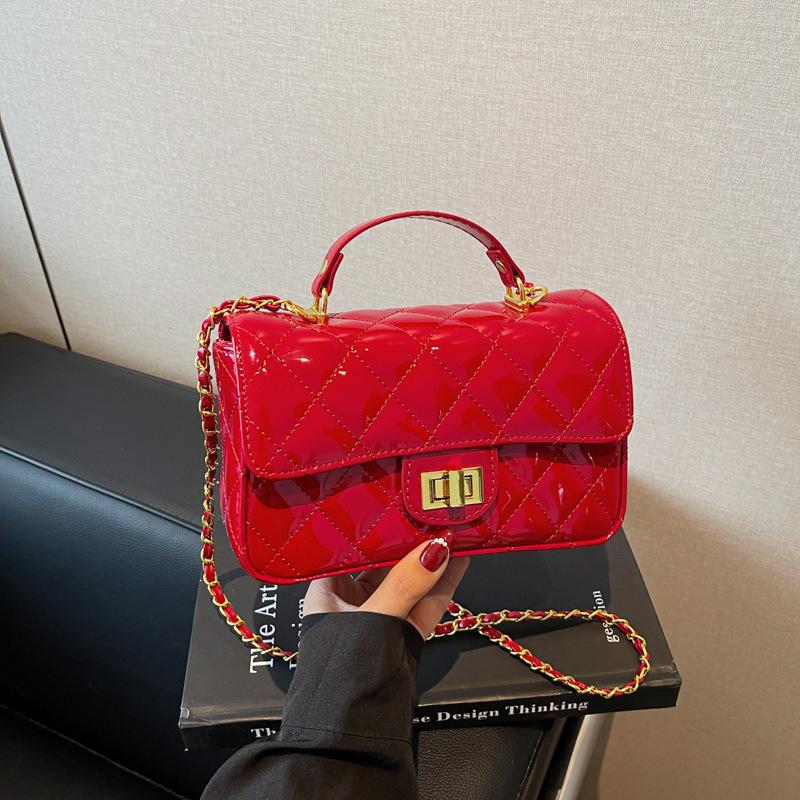 

Сумка для мобильного телефона с бриллиантами в стиле Сяосянфэн, женская, лето 2025, новый стиль, модная, универсальная, маленькая квадратная сумка для девушки 21*7*12 бордовый