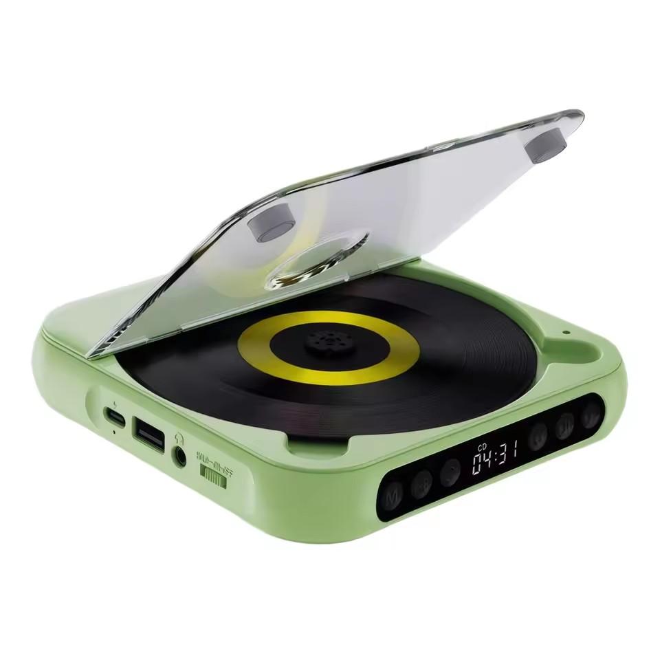 KC-918 Odtwarzacz CD Przenośny Odtwarzacz Muzyki Bluetooth Odtwarzacz CD Osłona Przeciwpyłowa 6 Trybów Powtarzanie A-B Timer z Pilotem