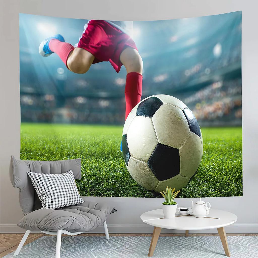 Football Tapestry, Stadium   Fans  Art Living Room Bedroom Wall Hanging Tapestry