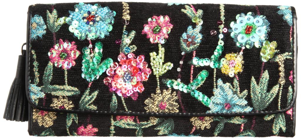 Flage Beads Long Wallet 8552 00 [Thinkbee!] (Black)